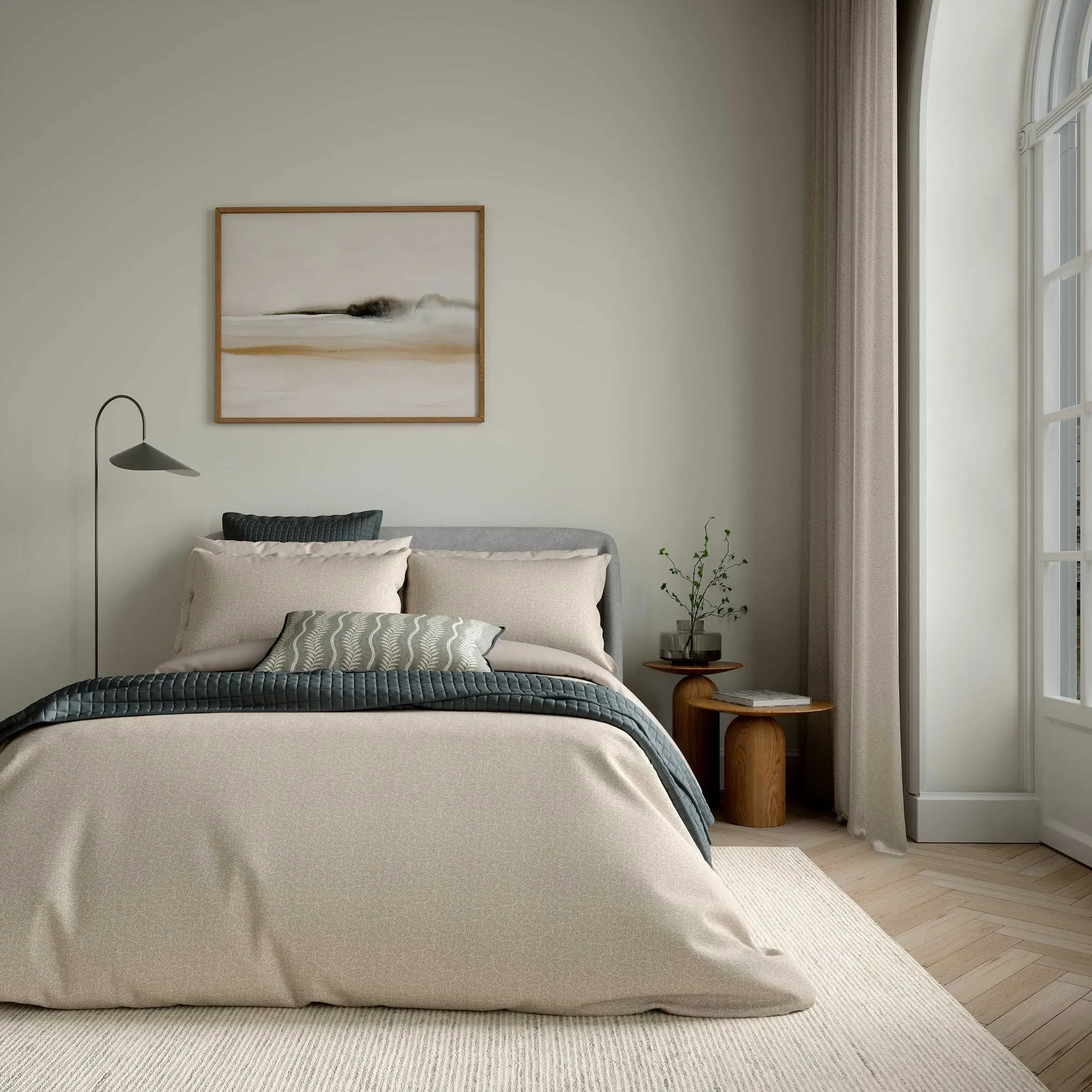 Super King Duvet Cover Set - Mink, Cotton