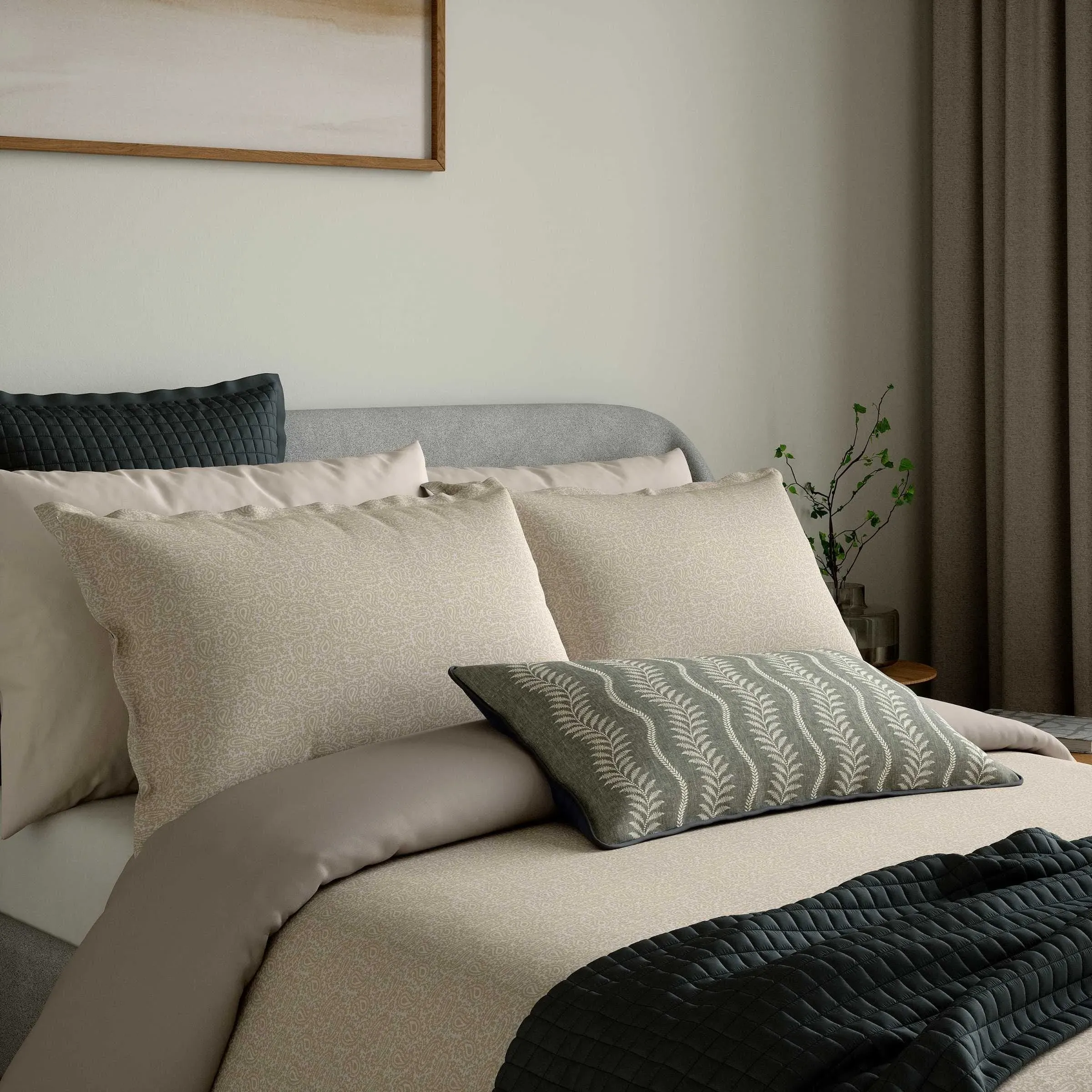 Super King Duvet Cover Set - Mink, Cotton