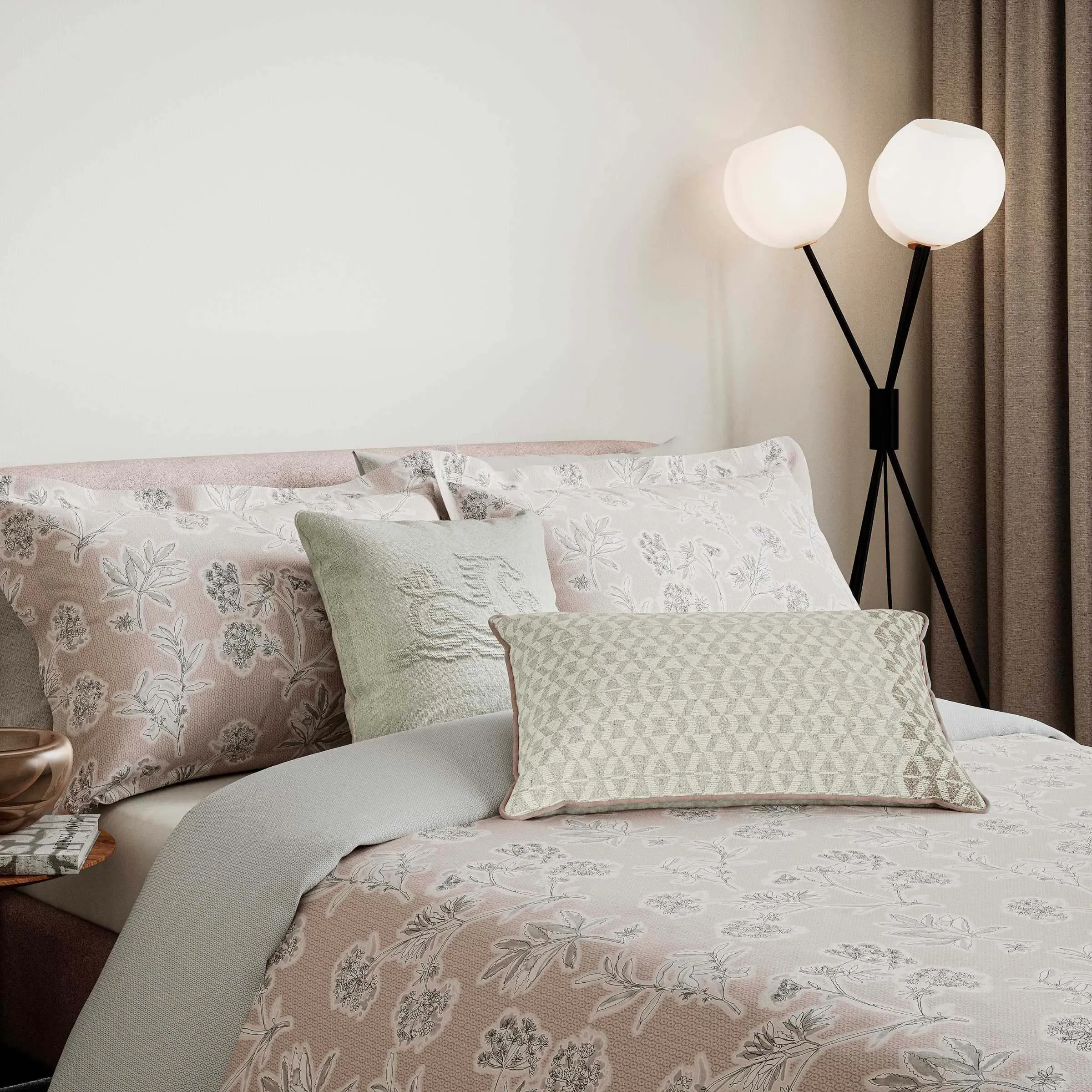 Super King Duvet Cover Set - Silver, Cotton image