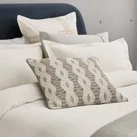 Super King Duvet Cover Textured Weave - Chalk
