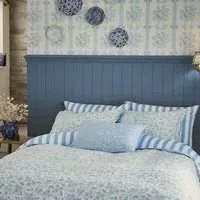 Double Duvet Cover Set - Light Blue, Cotton