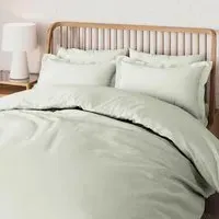 King Size Duvet Cover 500 Thread Count - Sage, Cotton