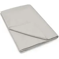 King Size Flat Sheet 500 Thread Count - Silver, Cotton
