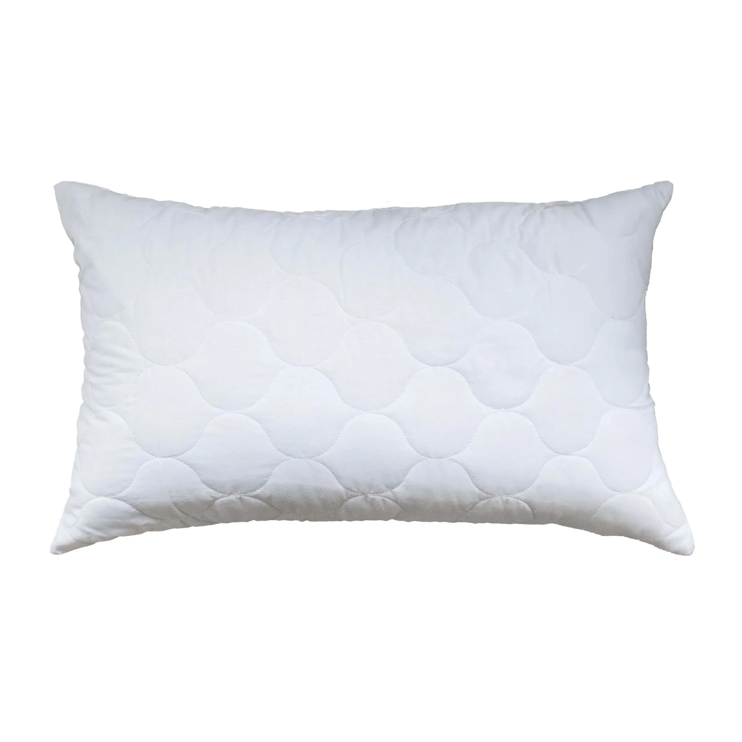 Quilted Pillowcase Protector - White image
