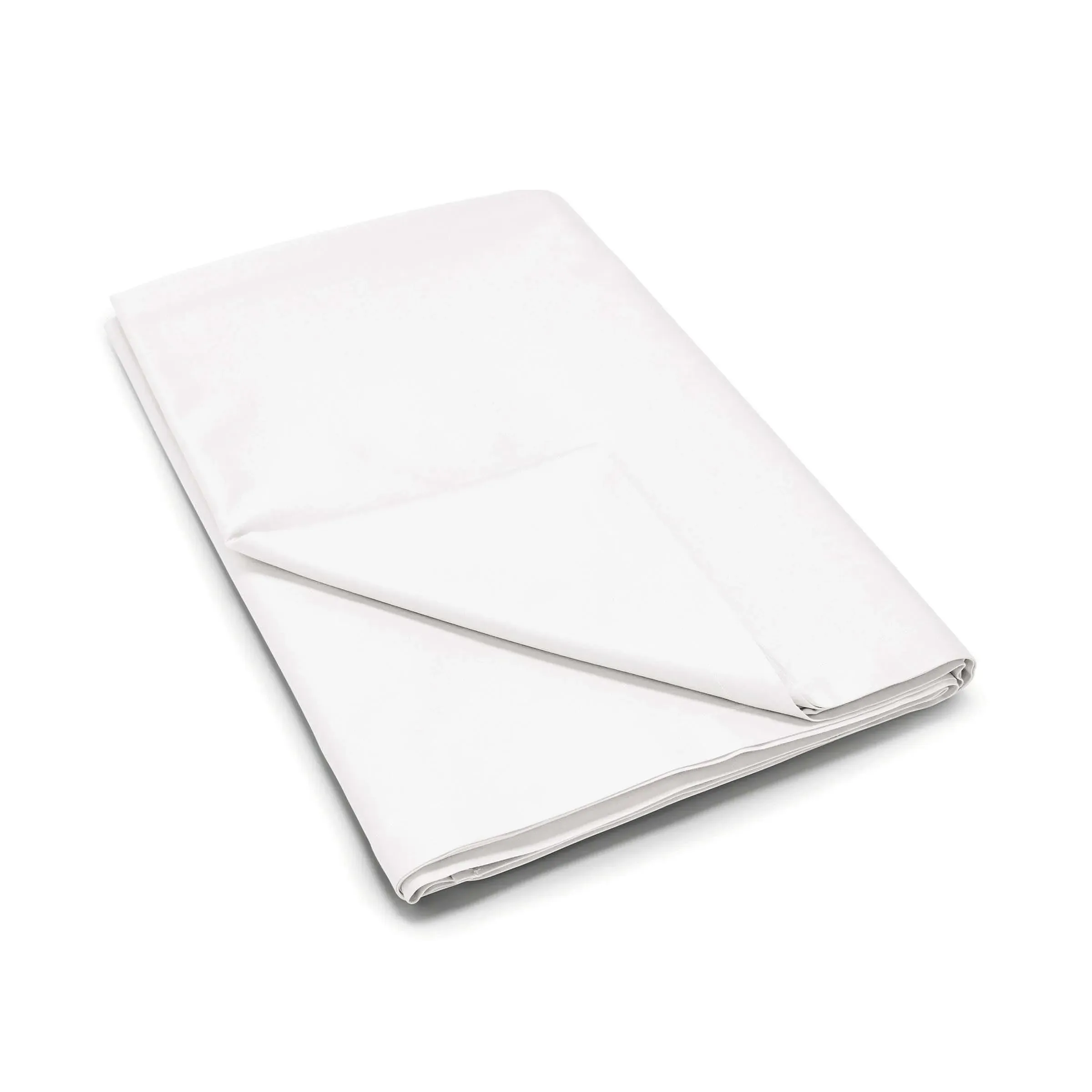 Single Flat Sheet 500 Thread Count - White, Cotton