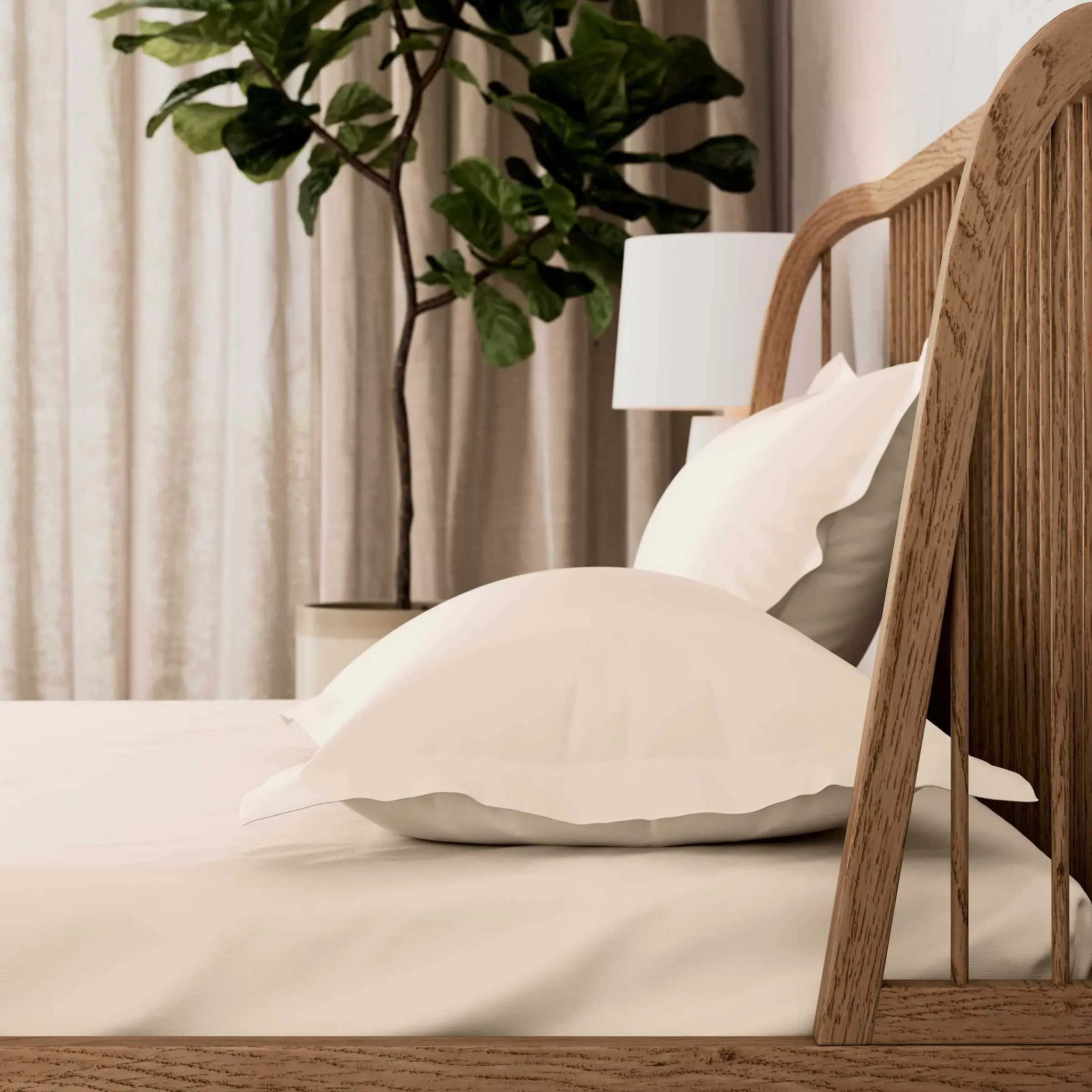 Super King Size Fitted Sheet 500 Thread Count - Linen