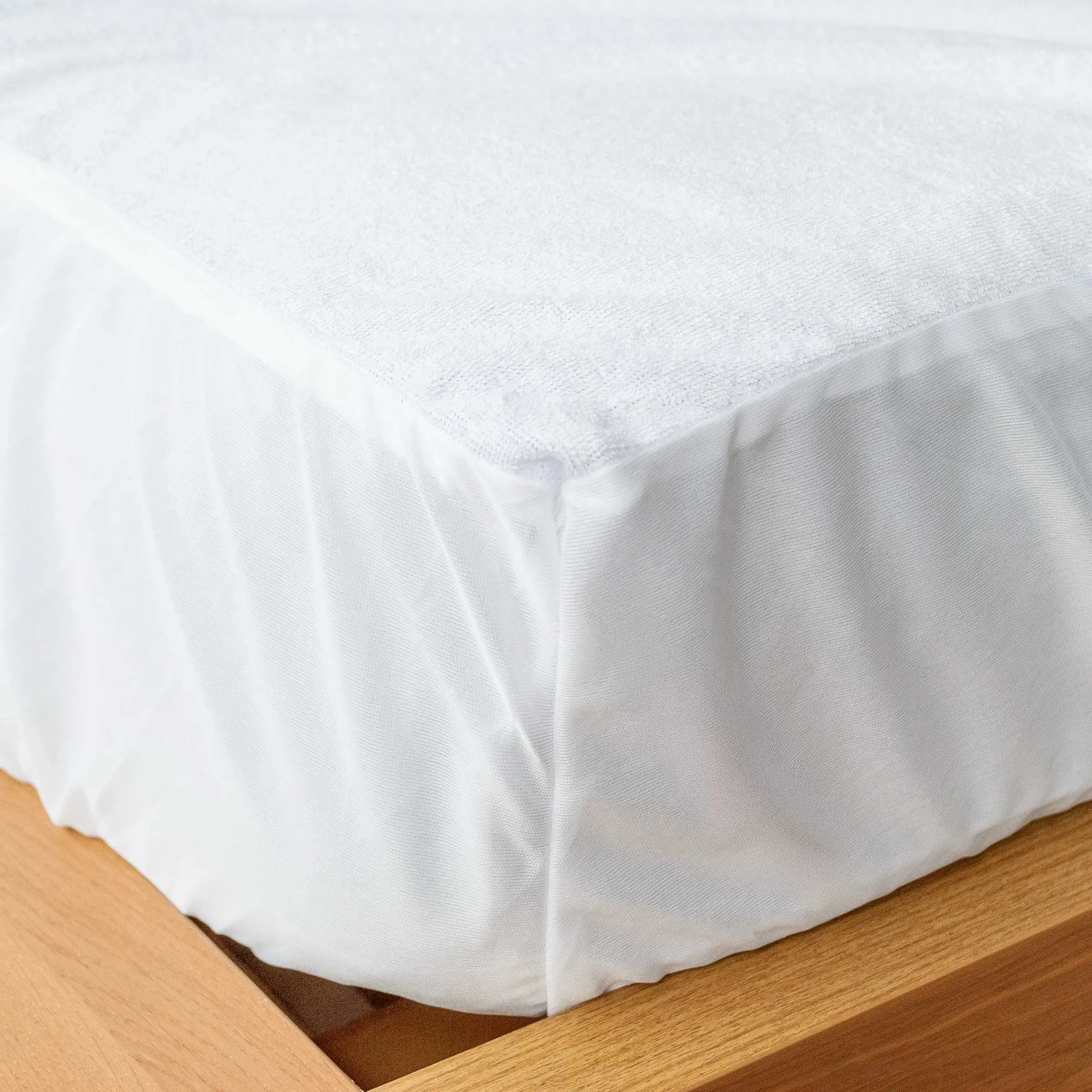 Waterproof King Size Mattress Protector - White product