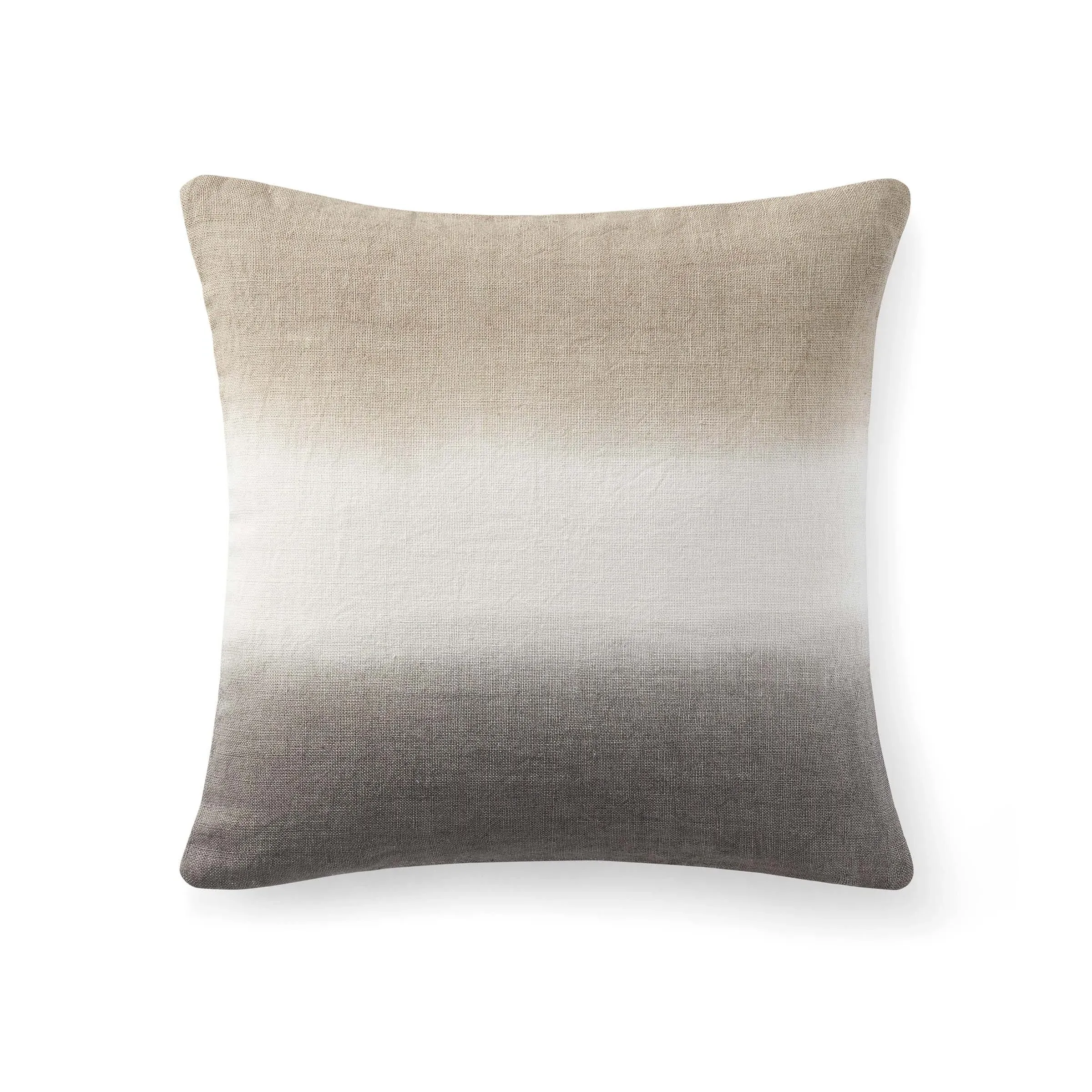 Square Dip Dye Cushion - Linen image