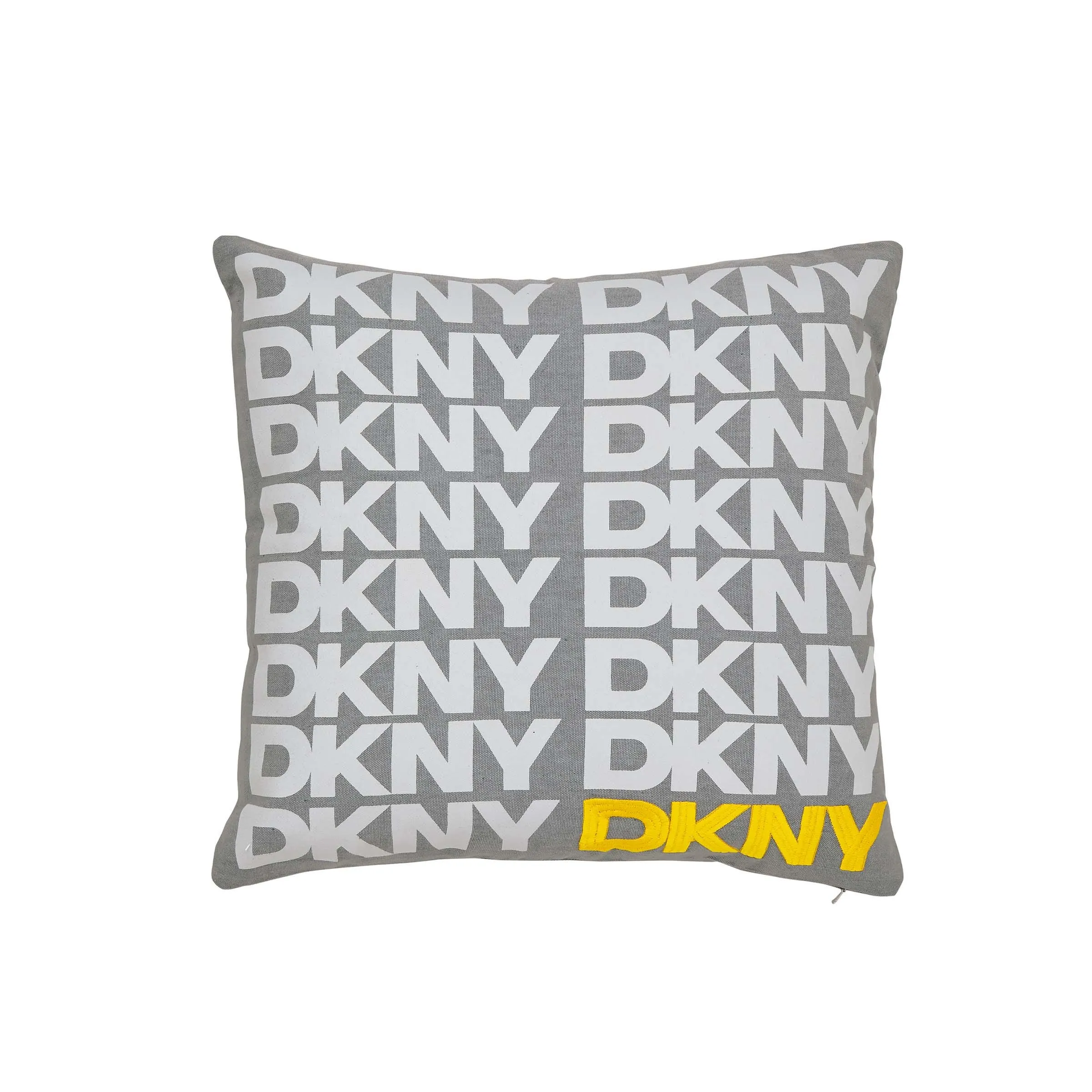Square Logo Cushion - Grey, Cotton