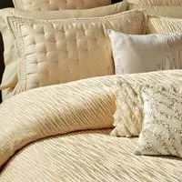 Double Duvet Cover Jacquard - Gold