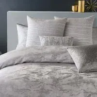 Double Duvet Cover - Platinum, Jacquard