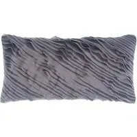 Rectangular Cushion with Jacquard - Charcoal