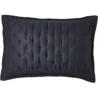 Standard Quilted Pillowcase - Black
