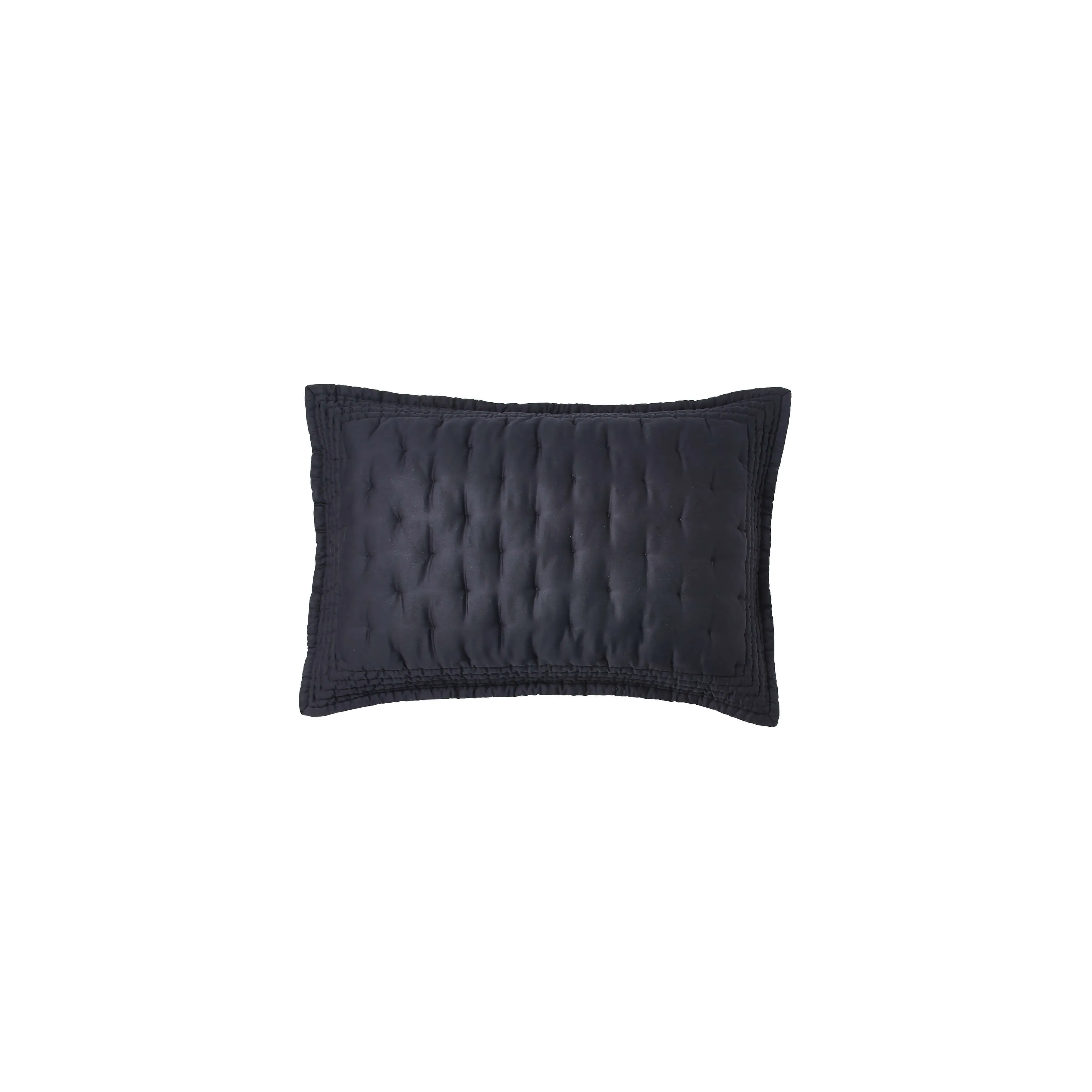 Standard Quilted Pillowcase - Black image