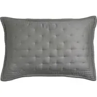 Standard Quilted Pillowcase - Charcoal