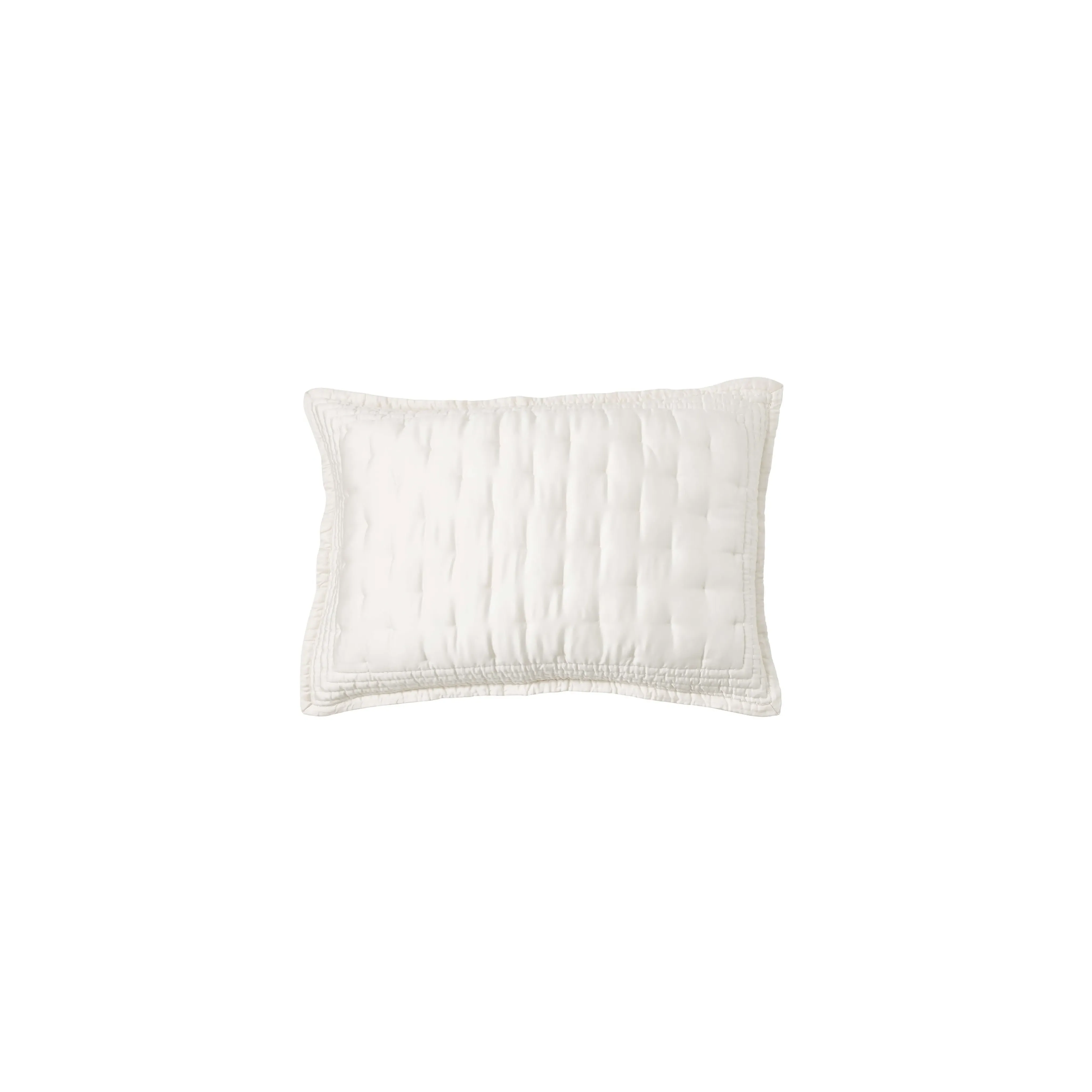 Standard Quilted Pillowcase - Ivory