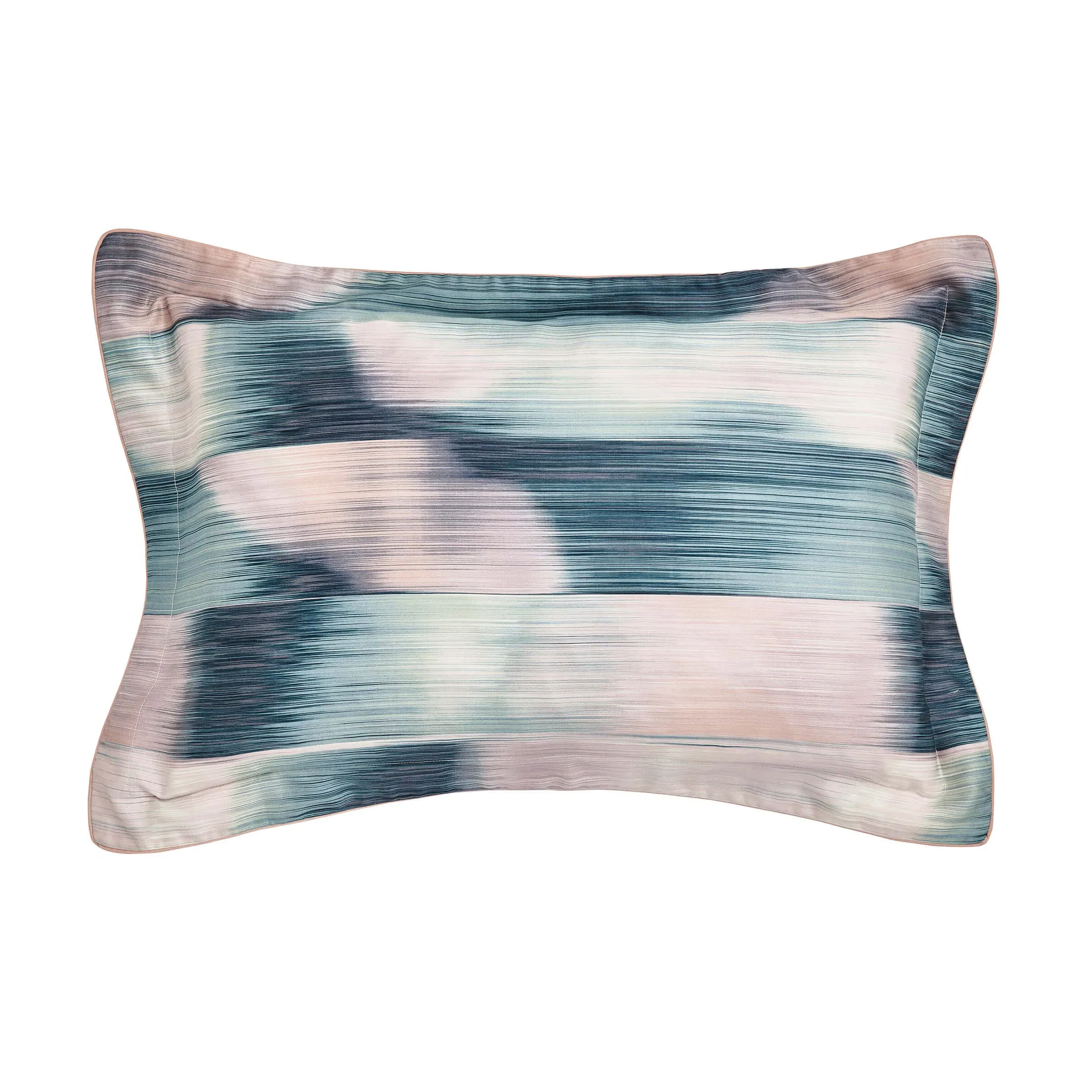 Oxford Pillowcase with Piping - Cascade, Cotton image