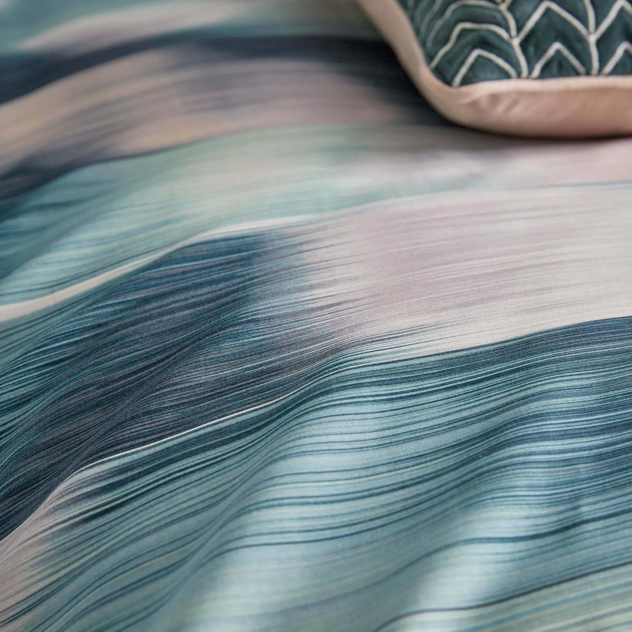 Single Duvet Cover Set - Cascade, Cotton Sateen