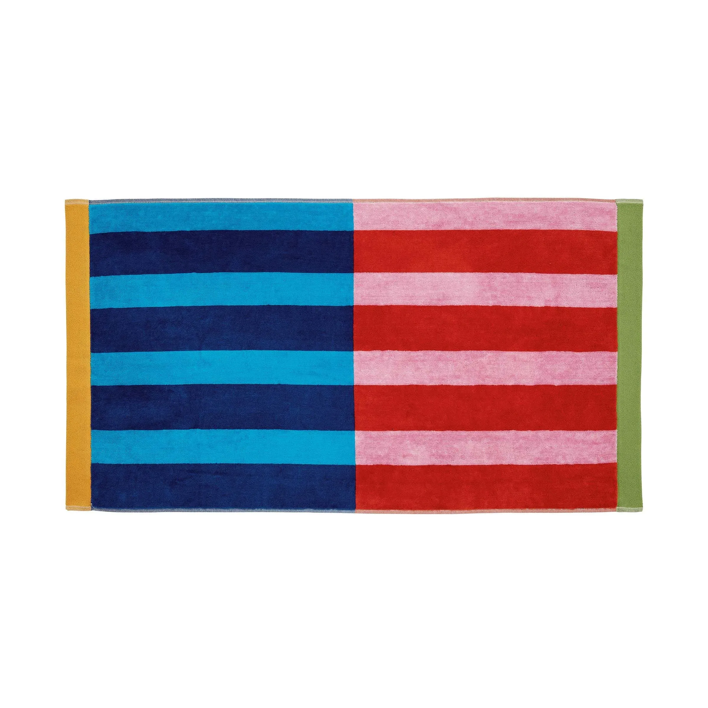 Bath Sheet with Velour Finish - Aquamarine, Cotton