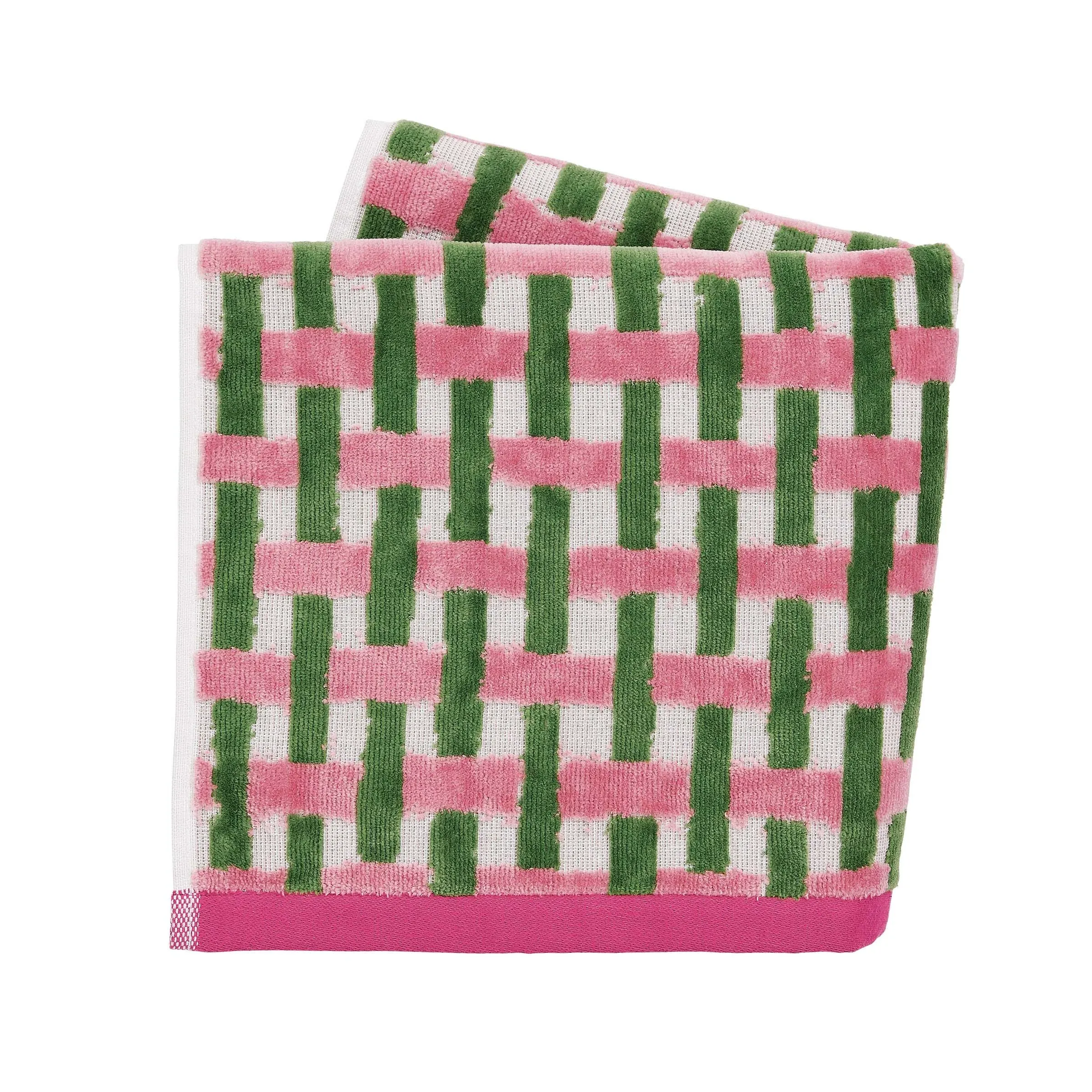 Bath Towel Basket Weave - Rose, Cotton