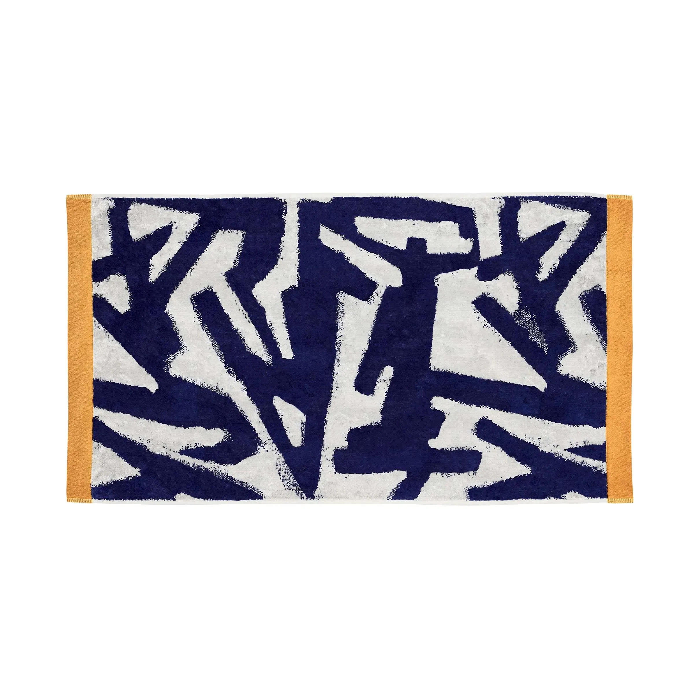 Hand Towel with Abstract Design - Lapis, Cotton