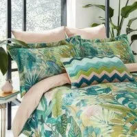 Super King Duvet Cover Set - Fig Leaf, Cotton