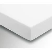 50/50 Percale Small Double Fitted Sheet - White, Poly Cotton alternate view
