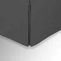 50/50 Plain Dye Percale Single Valance - Charcoal, Cotton Polyester alternate view