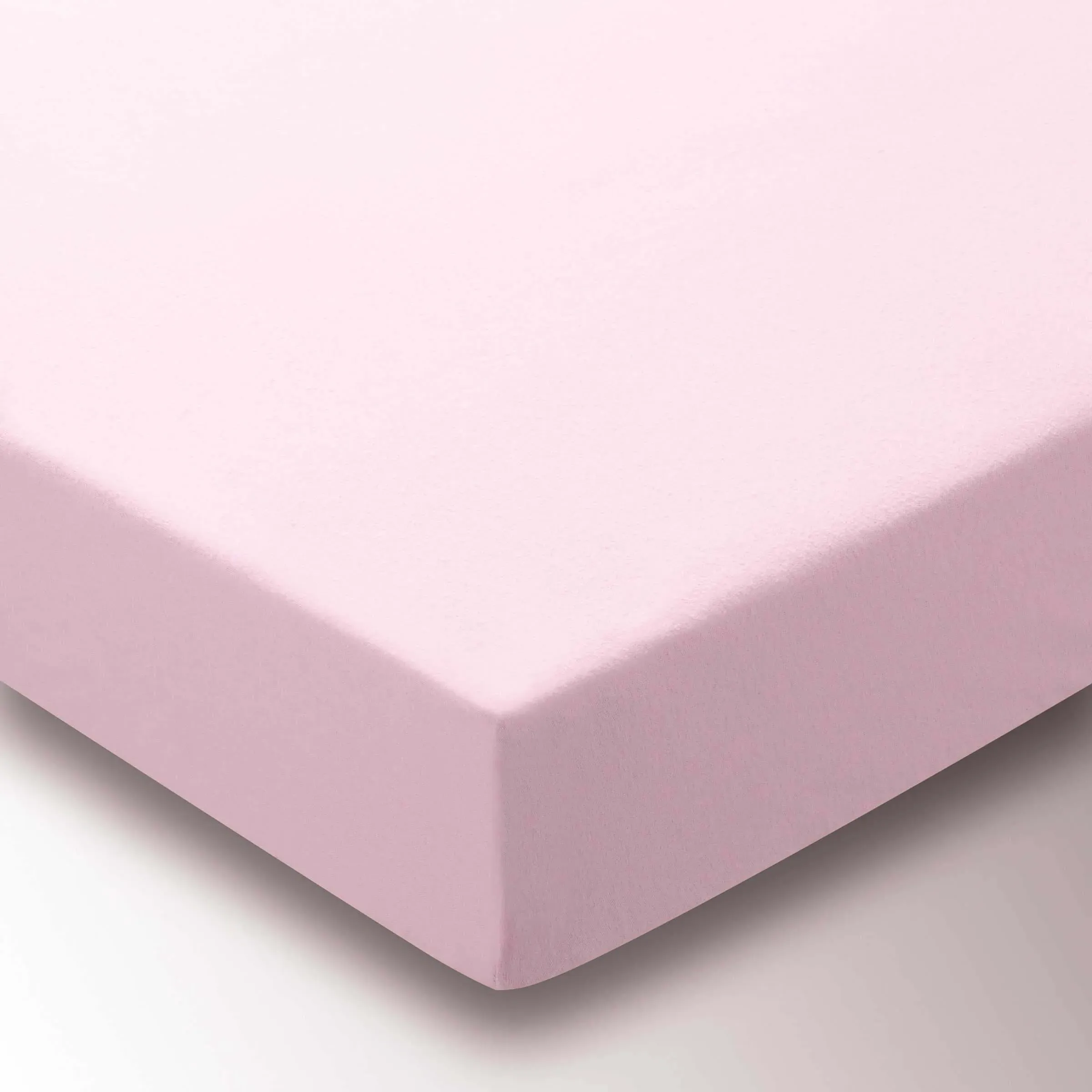 Brushed Cotton Single Fitted Sheet - Baby Pink product