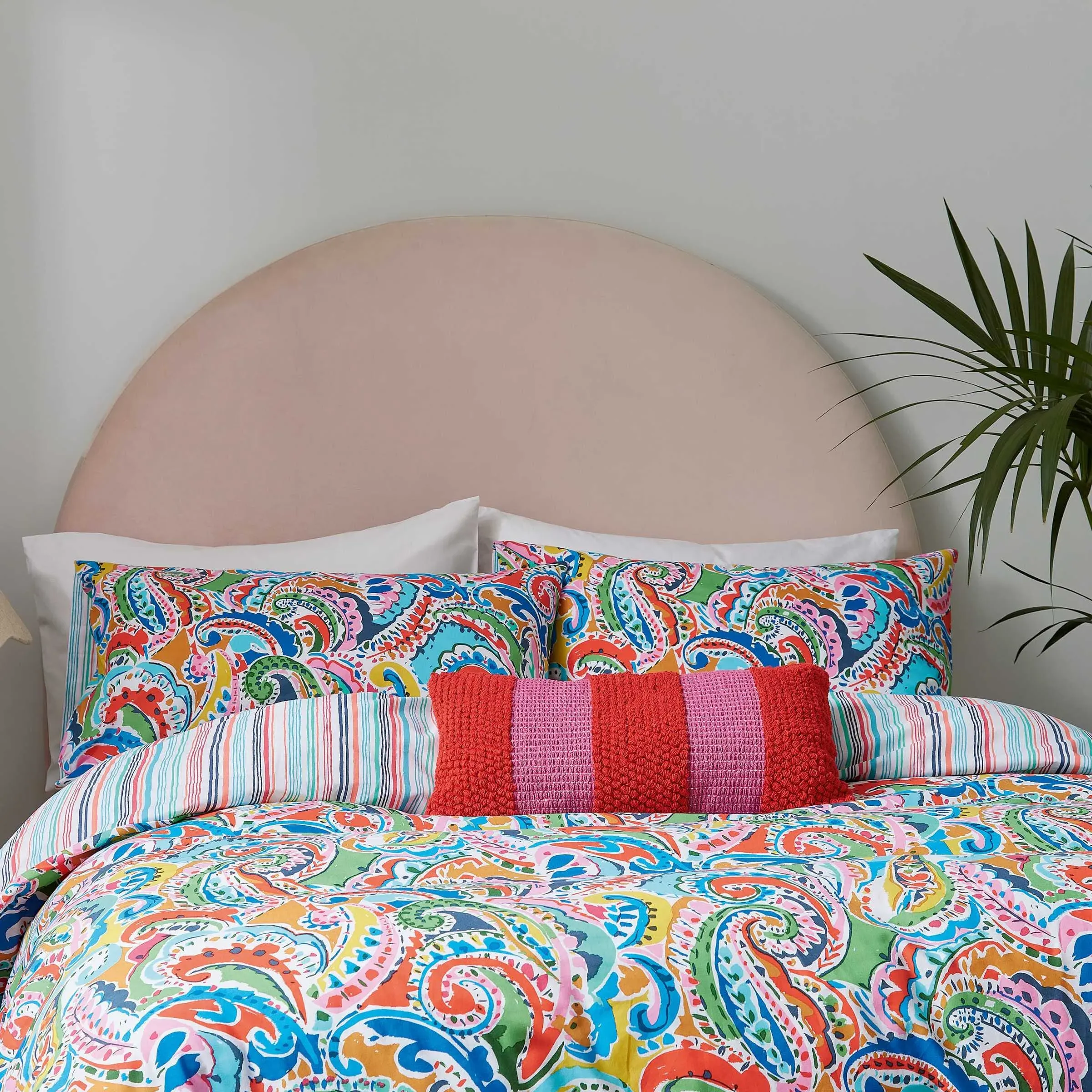 Double Duvet Cover Set with Pillowcases - Multi