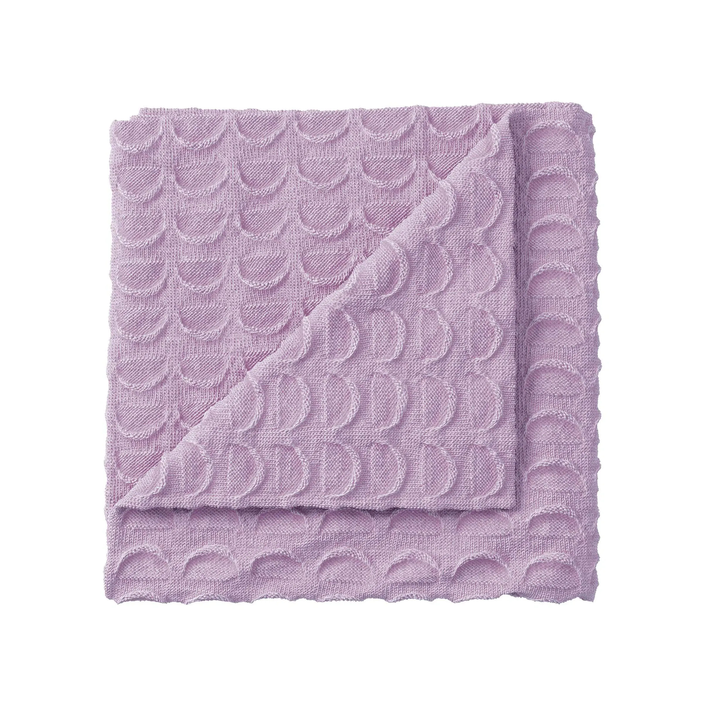 Knitted Throw with Pocket Knit - Lavender image
