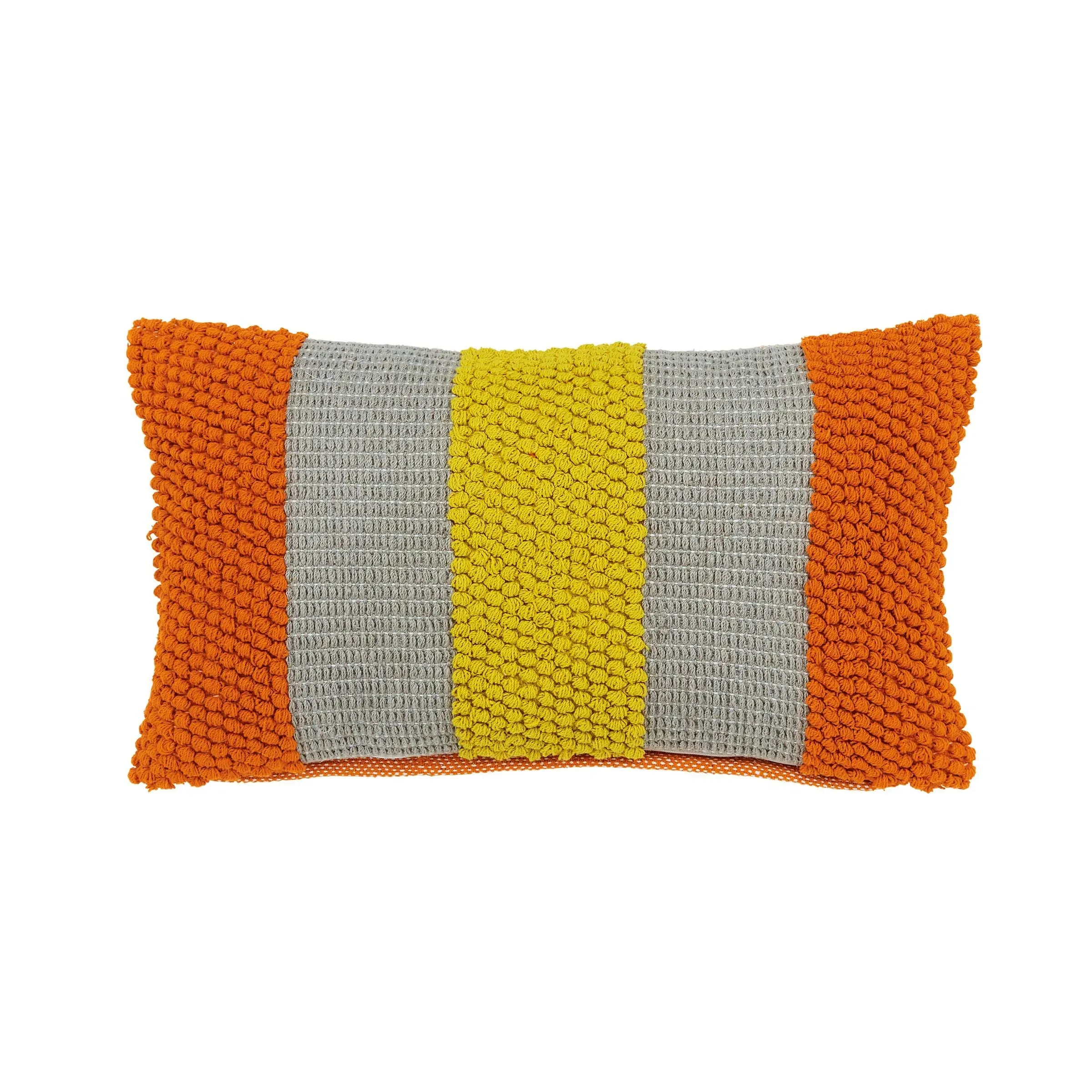 Rectangular Striped Cushion - Mango