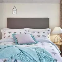 Double Duvet Cover Set - Duck Egg, Cotton