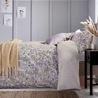 Single Duvet Cover Set - Lilac, Cotton