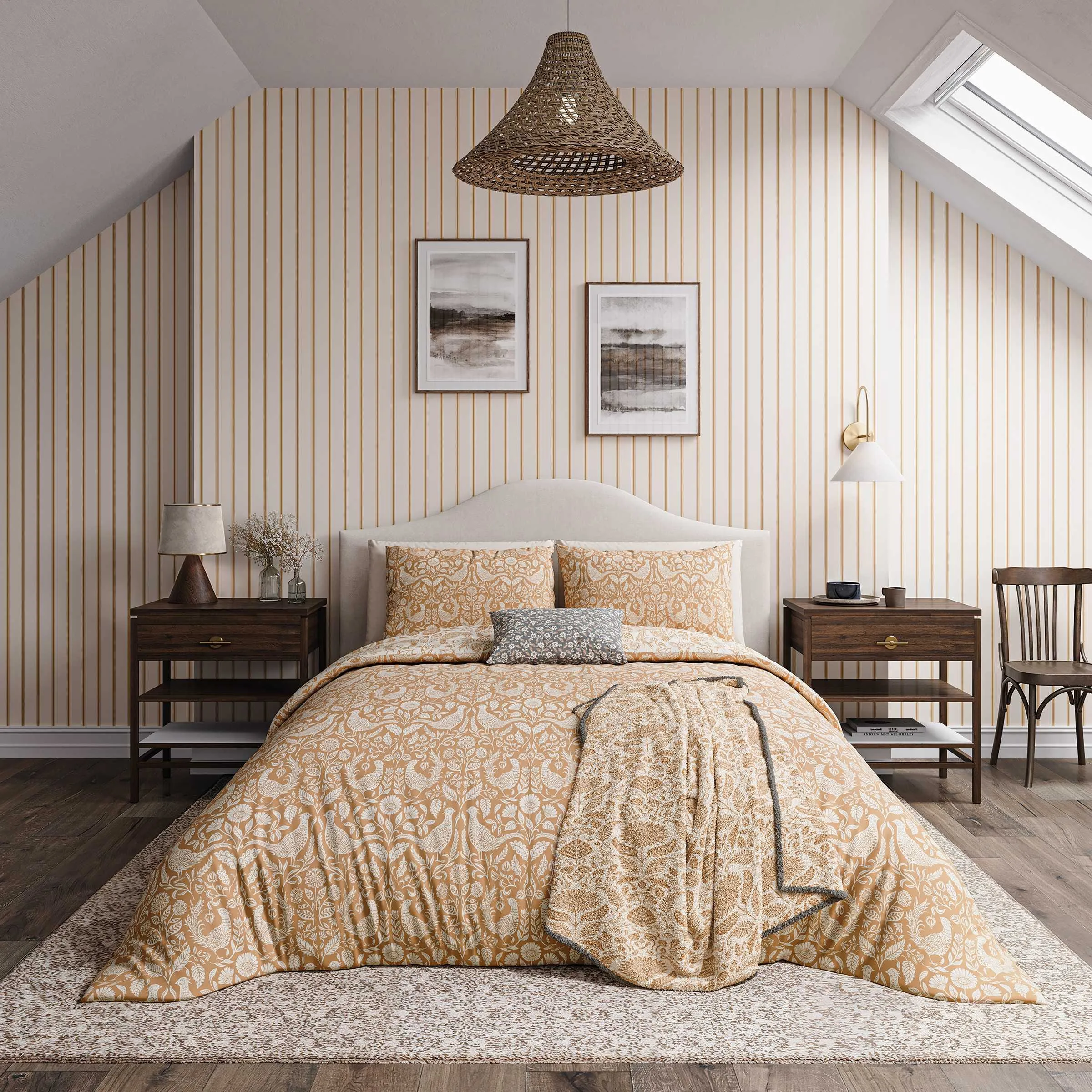 Super King Duvet Cover Set - Copper, Cotton