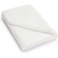 King Flat Sheet Brushed - White, Cotton