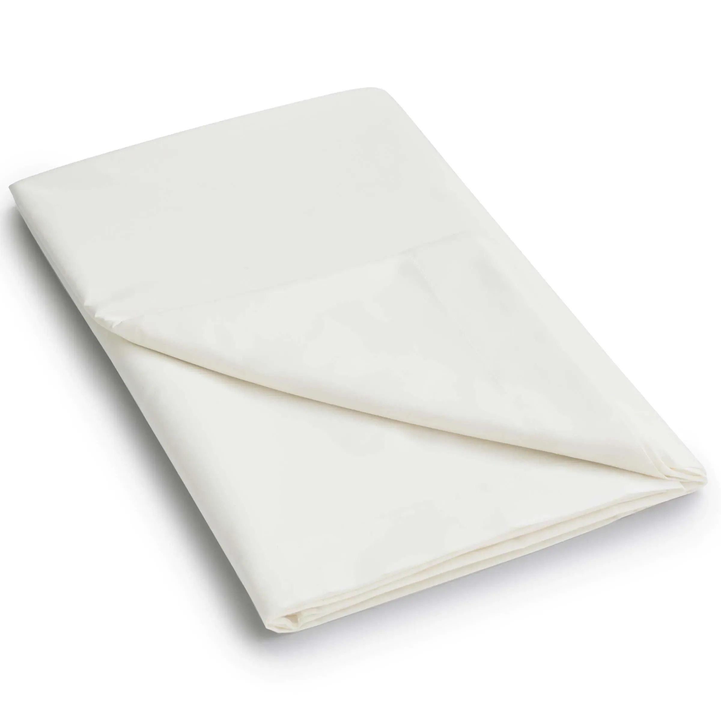 King Size Flat Sheet - Ivory, Percale