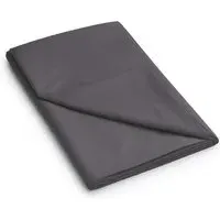 King Size Flat Sheet Percale - Charcoal, Cotton