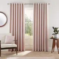 Lined Curtains with Eyelets - Blush, Fabric