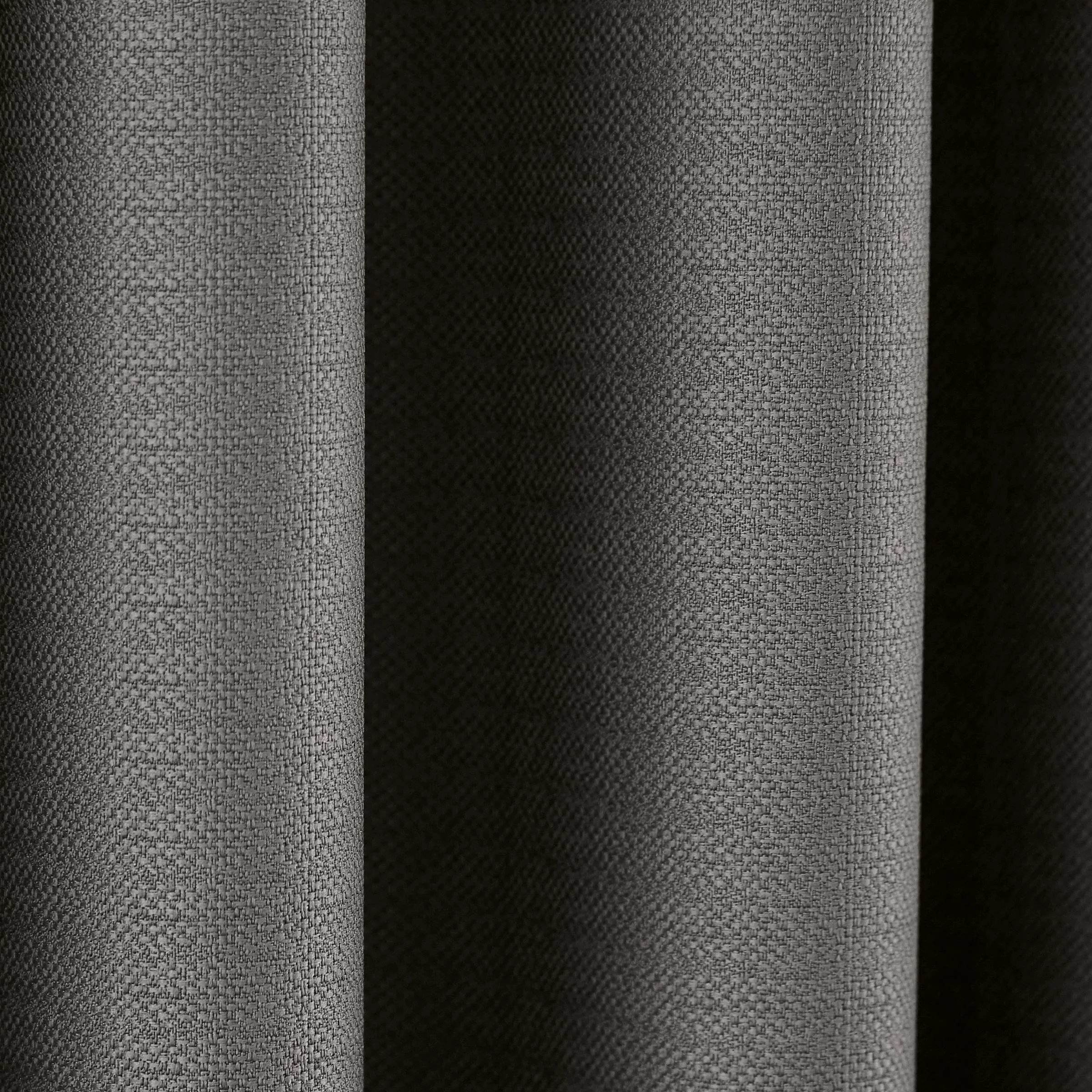 Lined Curtains with Eyelets - Charcoal, Fabric