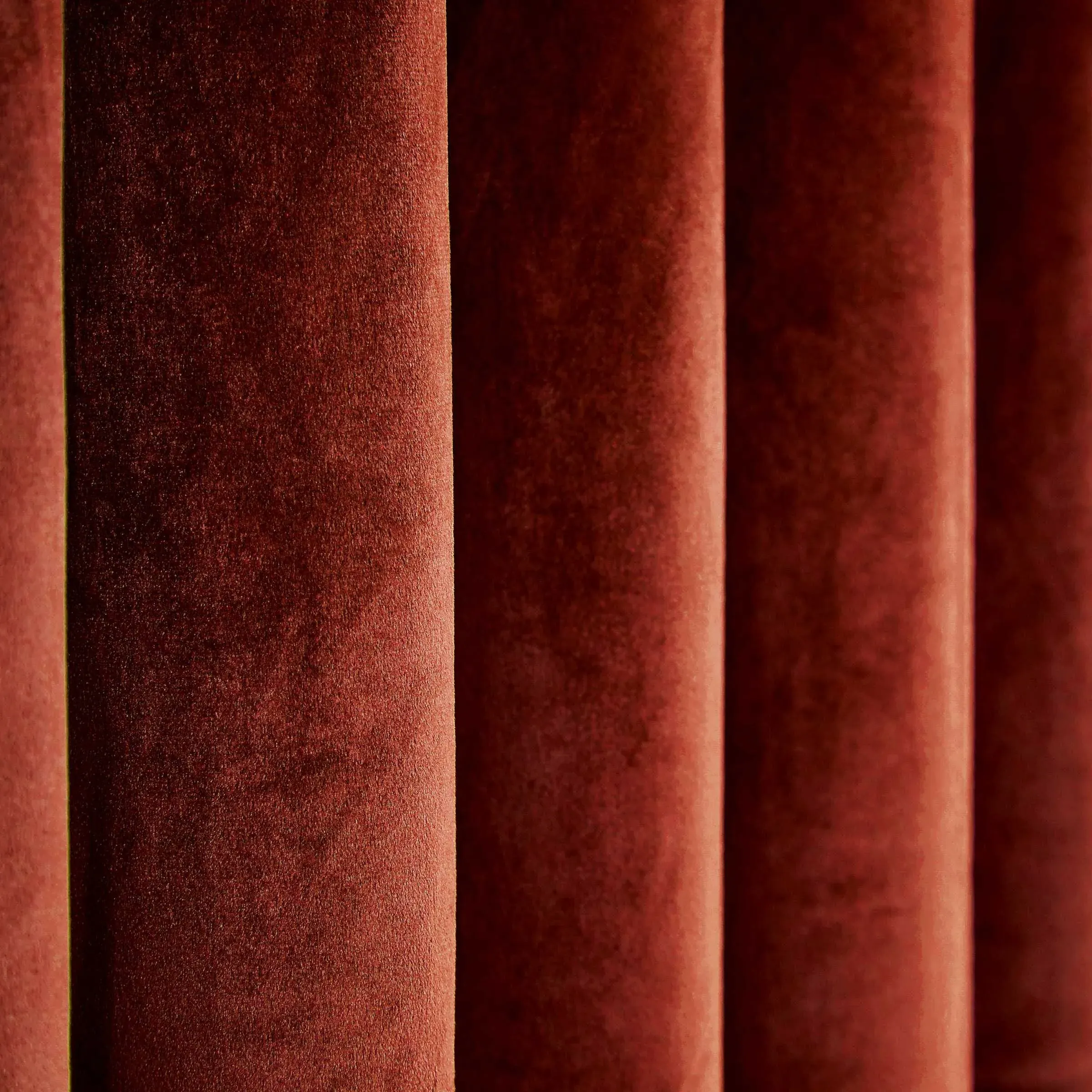 Lined Curtains with Eyelets - Copper, Velvet