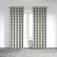 Lined Curtains with Eyelets - Mocha, Polyester