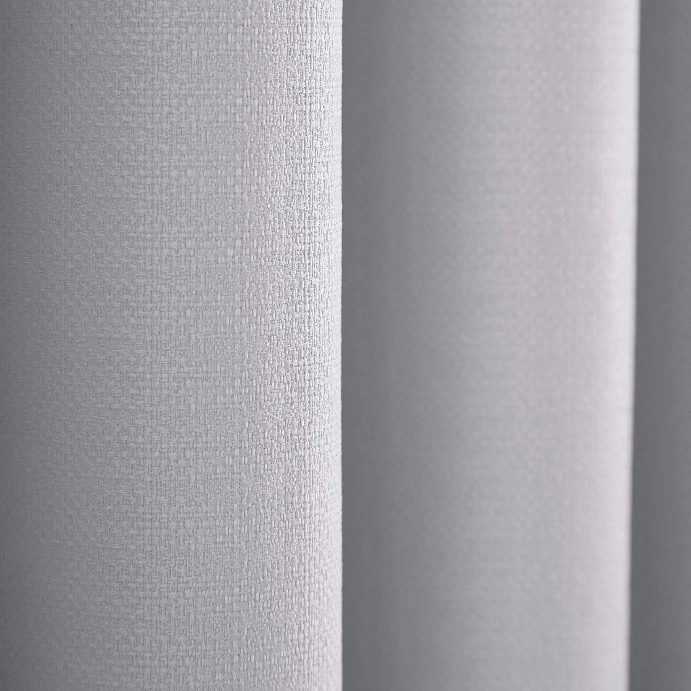 Lined Curtains with Eyelets - Silver, Fabric