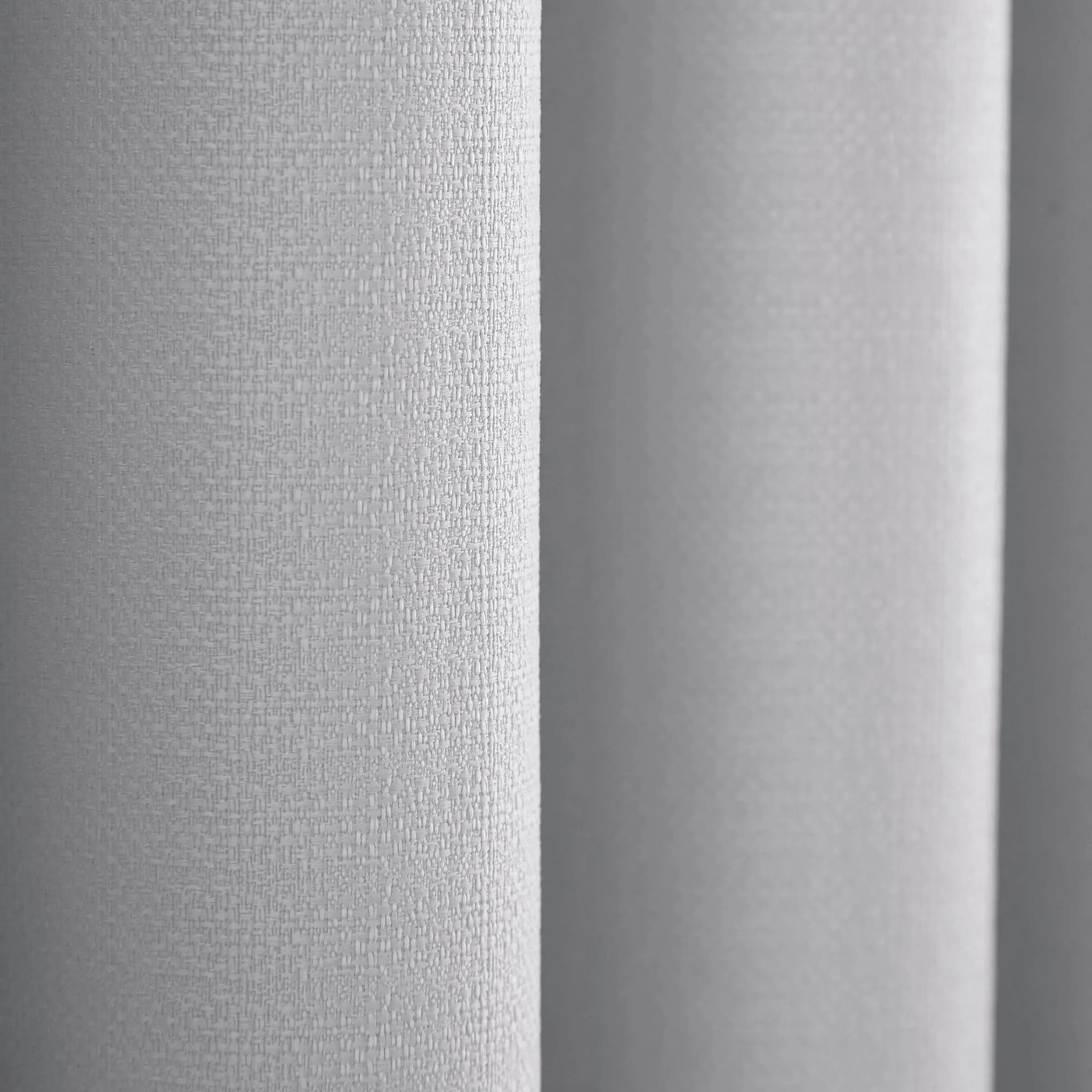 Lined Curtains with Eyelets - Silver, Fabric