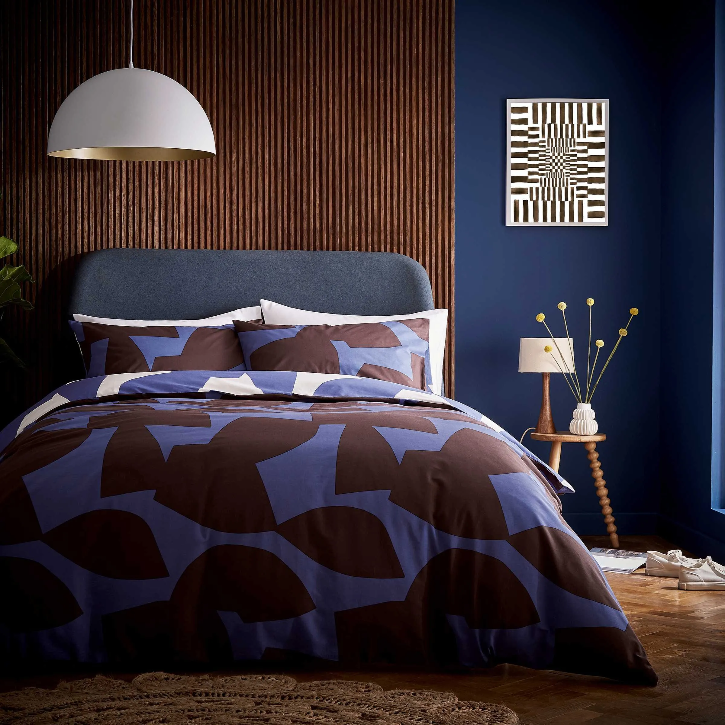 King Size Duvet Cover Set - Iris, Cotton