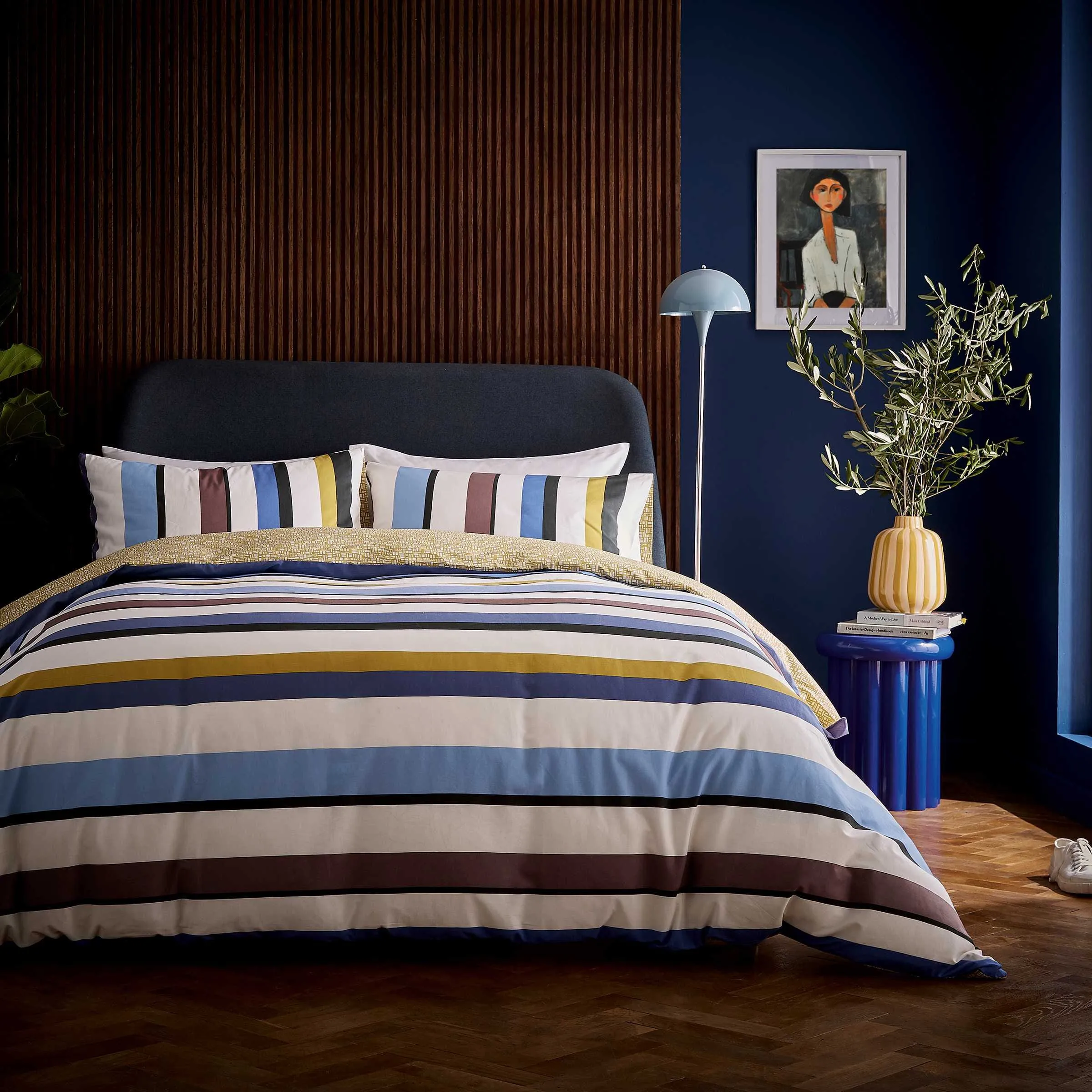 King Size Duvet Cover Set - Multi, Cotton