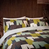 King Size Duvet Cover Set - Multi, Cotton