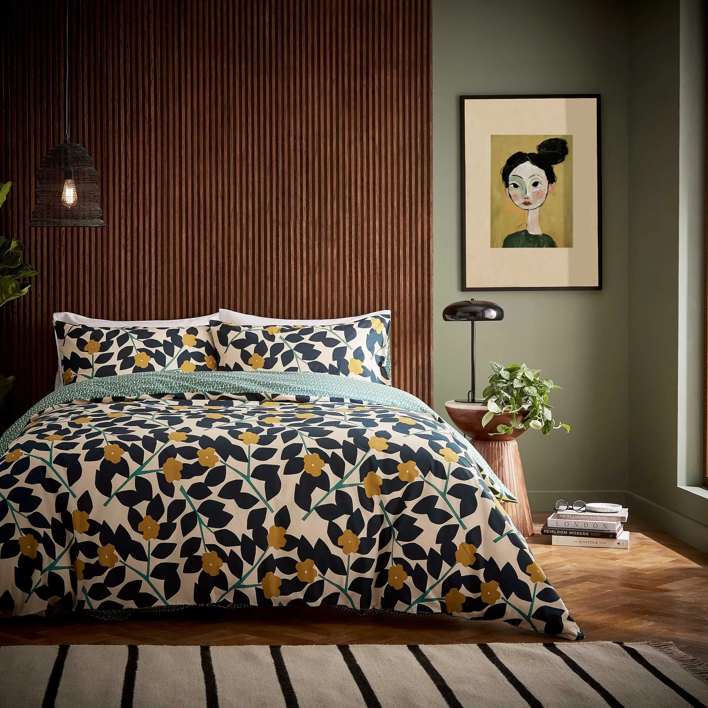 Linnea King Size Duvet Cover Set - Multi, Cotton alternate view