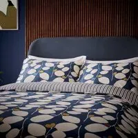 Single Duvet Cover Set - Navy, Cotton