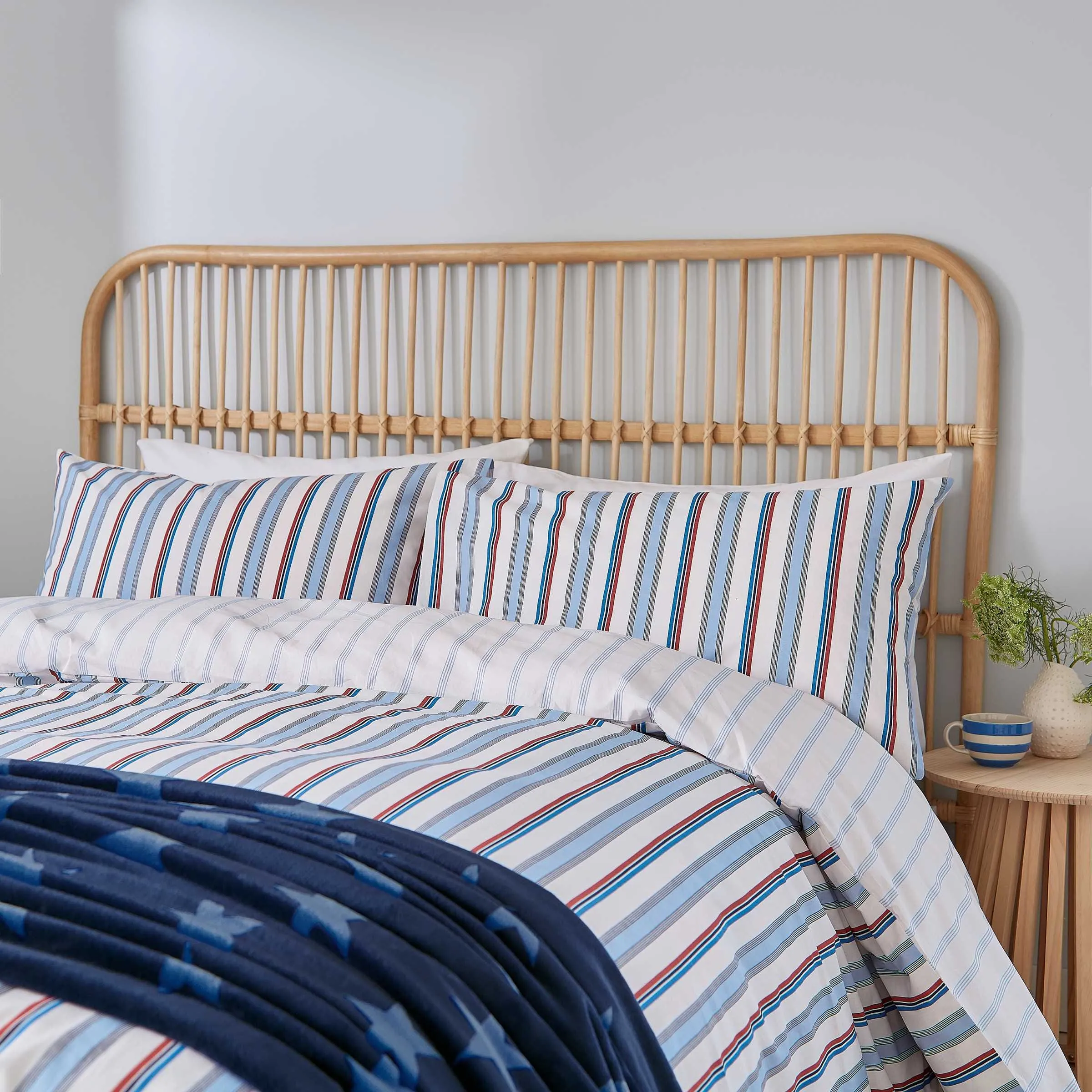 Elwood Stripe Single Duvet Cover Set - Blue product